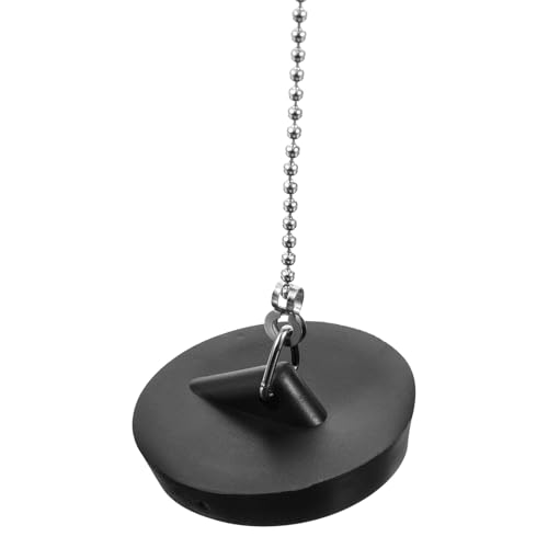 SEWOART Tapón de Goma para Bañera con Cadena de Metal Resistente y Accesorio para Desagüe de Lavabo y Baño Práctico para Evitar Obstrucciones y Uso Doméstico
