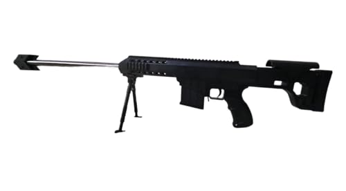 TILLU TIM TIM TOYS ACE Toy Gun 26 INCH Long Black PUBG Style with 500 BB Bullets for Boys with Bullets Sniper Guns/Rifle Guns/Machine Gun Toy