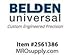 Belden SS-NB-UJ2000X1KB Silicone Booted Needle Bearing Single U-Joint 5.5in Long 2 Wide 1inID Key yes Setscrew yes Mare