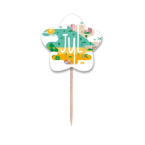 Drapeaux de cupcake Juillet pour réussir une décoration de table