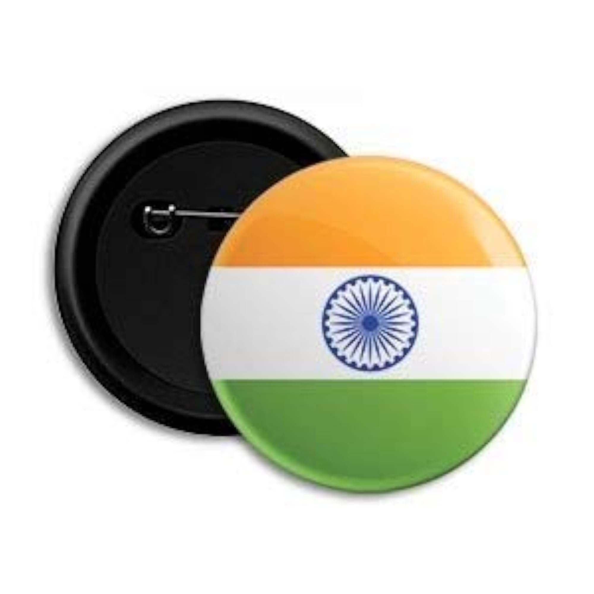Indian National Flag Round Lapel Pin/Brooch