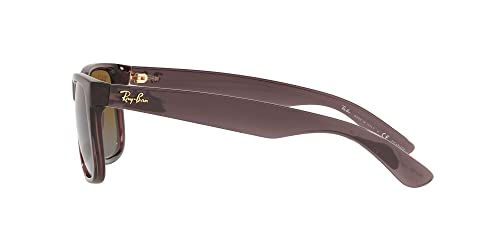 Ray-Ban RB4165 Justin Square Sunglasses, Transparent Dark Brown/Gradient Brown Polarized, 51 mm by Ray-Ban - Image 4