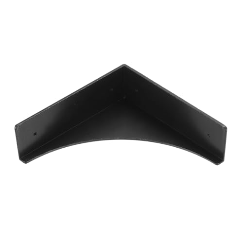 Image of uxcell Corner Protectors, 4Pcs 2.56 inch - Metal Corner Protector, Vintage Decorative Corner Brackets with Screws, Edge Guards for Furniture Box Table (Black)