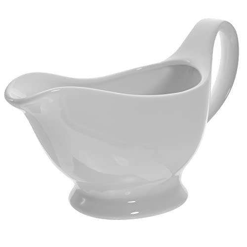 NAMOARLY Juice Bucket Water Jug Dispenser Soy Sauce Dishes Sauce Boat Small Pitcher Cream Sugar Dish Syrup Mini Containers Gravy Bowl Milk Pitcher Coffee Creamer Container White Ceramics