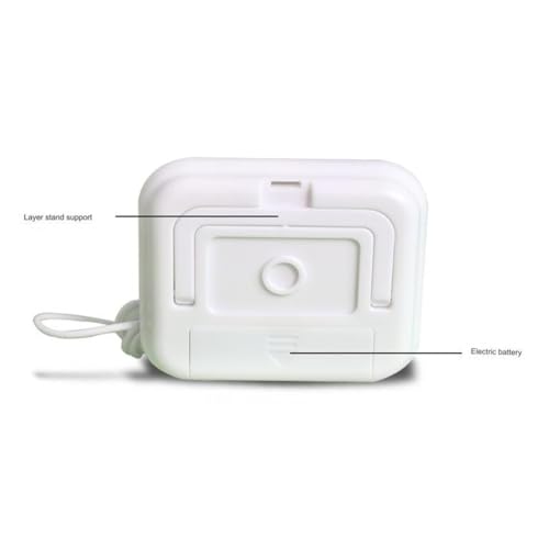 NiuLumea Thermomètre numérique à sonde pour mini capteur LCD avec câble de 1,5 m, de -40 à +70 pour la portée, résolution de 0,1, alimentation par pile AAA, blanc – vue 4