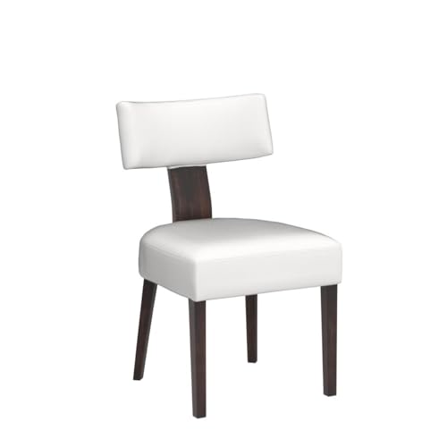 Mid Century Modern Dining Chairs, Farmhouse Velvet Upholstered Accent Chair Curved Backrest Kitchen Chairs Set of 2, with Hardwood Frame, Cream, Velvet-beige - Thumbnail 5