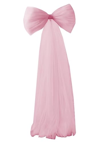 Mauuwy Quinceanera Dresses Removable Bow Wedding Dress Tulle Elegant Accessories Separate Double Knot Belt for Bride YBOW02