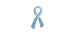 Light Blue Ribbon Pin- Large Flat (Retail)