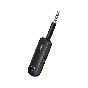 UGREEN Bluetooth 5.0 Zender 2-in-1 Ontvanger met 3,5mm Aansluiting en Ingebouwde Microfoon Bluetooth Adapter voor Auto Microfoon.