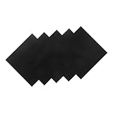 TOPPERFUN 5Pcs Anodized Aluminum Sheet, 3.93x3.93x0.02in Black Metal Aluminum Plate, Engraving Plates Sign Panel Thin Metal Sheet for Engraving, Handmade, DIY, Home Decoration