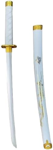 Espada tradicional japonesa de espuma samurái Katana impresa dragón dorado en vaina