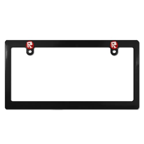ロブロックス ナンバープレート フレーム ナンバーフレーム 普通車 軽自動車適用 装飾ボーダー タグ装飾 耐久性 カーアクセサリー 錆びにくい おしゃれ ?り物