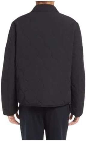 Ted Baker London Men's Schss Water Repellant Reversible Quilted Jacket Black With Gray SIze 7 - Image 4