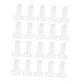 Uonlytech 20Pcs Transparent Plastic Ticket Clips for Car Windscreen Easy Install Shape Design for Parking Tickets and Business Cards Convenient Adhesive Attachment