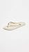 Ipanema Women's Ana Tan Flip Flop - Comfortable & Stylish Summer Sandal with Anatomic Footbed & Non-Slip Sole, Beige & Gold, Size 9
