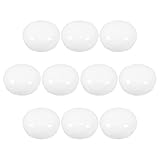 Uonlytech 10pcs Fog Plastic Light Shade Diffuser for Flathead LED Bulbs Sphere Design for Home and Car Lighting Even Light Distribution Replacement Globe Covers