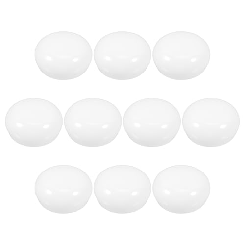 Uonlytech 10pcs Fog Plastic Light Shade Diffuser for Flathead LED Bulbs Sphere Design for Home and Car Lighting Even Light Distribution Replacement Globe Covers