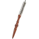 OSALADI Rundbürste Kleine Haarbürste mit Wildschweinborsten Hitzebeständig und Handlich Stylingbürste für Kurzes Haar und Locken Vielseitiges Salon Styling Tool