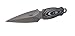 COLUMBIA RIVER KNIFE & TOOL CRKT Shrill Fixed Blade Knife with Light Weight, Double Edged Ti Nitride Finish, Resin Infused Fiber Handle, Leather Sheath with Boot Clip 2075