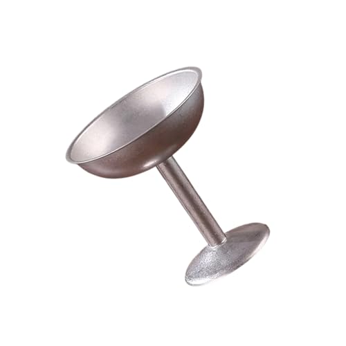 Rxgiasup Taza de postre elegante inoxidable de acero 304 Vajilla de patas altas para gastronomía y utensilios de cocina simples. Vasos de postre de calidad comercial no inoxidables