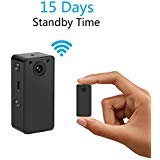 Hidden Spy Camera Wake Up by APP – Wireless Mini Camera Ideal for Multiple Covert Applications, Nanny Cam– WiFi Camera P.I.R Motion Detection iOS&Android Devices– Night Vision & 7 Days Standby Time