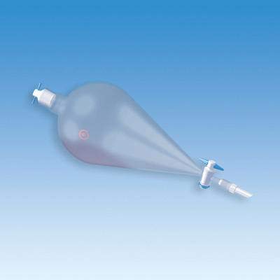 7223-57 Separatory Funnel, Pear Shaped, 500 mL Capacity, Complete, 1 mL
