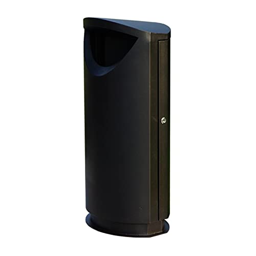 Decoración al Aire Libre Bote de basura de metal al aire libre La basura de acero al aire libre...