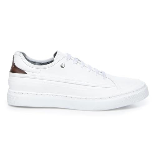 FRANCO CUADRA Mens Sneaker Bovine White Lace-Up2