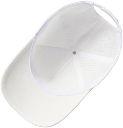 BOTVELA Men Adjustable Snapback Baseball Cap Vented Performance Laser Cut Mesh Hat