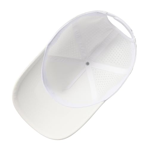 BOTVELA Men Adjustable Snapback Baseball Cap Vented Performance Laser Cut Mesh Hat