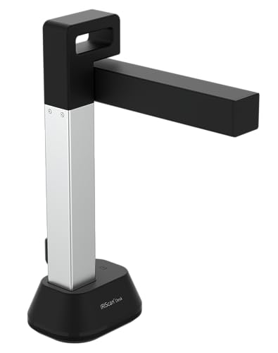 IRIScan Desk Scanner for Laptop Document Camera a4 Scanner- v6business :8MP/12MP visualizer, Library...