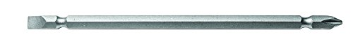 Century Drill & Tool 68682 Premium S2 Steel #2 Phillips and #8 Slotted Double Ended Screwdriving Bit,