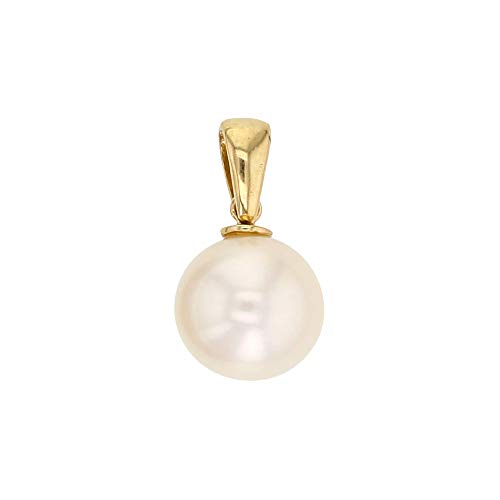 Pendentif or 375/1000 perle de culture 8mm : un bijou hypoallergénique qui ne ternit jamais