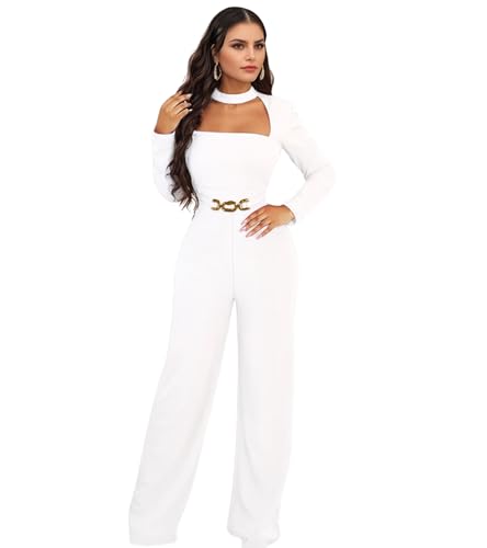 Image of Jigfar Women Sexy Elegant Bodycon Jumpsuit Going Out Romper Birthday Party Club Night Outfits