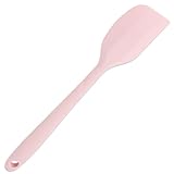 JUJUGO ゴムヘラ スパチュラ 調理器具 シリコン キッチンツール 製菓道具 お菓子作り 耐熱 料理 調理器具 一体成型 食洗器対応(ピンク)