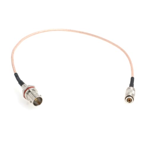 HangTon 3G HD SDI Adapter Cable for Blackmagic Video Assist Monitor Camera Hyperdeck 75 ohm (60cm, DIN 1.0/2.3 to Female BNC RG179)