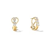 Agvana Trio of Light 0.59 Ct. Tw. Lab-Grown Diamond Leverback Hoop Earrings in 14K...