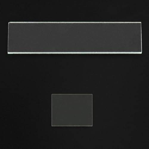 QWORK® 100 Stück Objektträger 76x25mm und 200 Stück Deckgläser 18x18mm, Mattierte Kanten