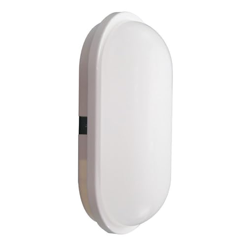 Arum Plafonnier Hublot ovale LANA 20W Blanc chaud, Blanc naturel, Blanc froid. Plafonnier étanche pour extérieur, garage, salle de bain