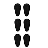 02 Par Plaqueta Adesiva Silicone Acetato Armação Óculos Diversos Modelos Preto ou Fosco Cola (Gota preta)