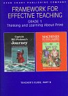 Spiral-bound Framework for Effective Teaching: Grade 1 ; Thinking and Learning About Print : Teacher's Guide Book