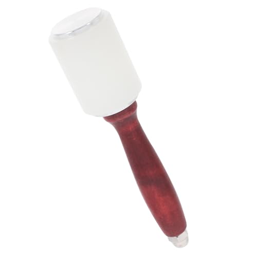 SOLUSTRE Versatile Leather Mallet Carving Tool Wooden Handle for Leatherworking and Stamping Projects