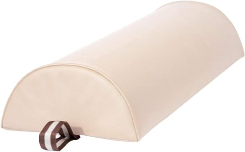 MASTER HEALTH PRODUCT Massage Tables 9'' Half Round Bolster Pillow - Durable Soft Semi-Round Massage Pillow Cushion with 100% PU Leather