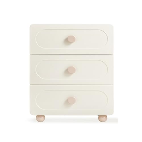 Cajonera de madera blanca con 6 cajones para dormitorio, sala de estar, pasillo y guardería, cómoda elegante y funcional (60 x 43 x 78 cm)