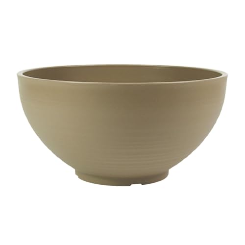 Fenteer Maceta Flotante para Jardín, Maceta con Forma de Nenúfar, Adorno, Regalo de Bonsái, Maceta para Plantas Acuáticas para Balcón Y Jardín, Amarillo terroso, 40 centímetros