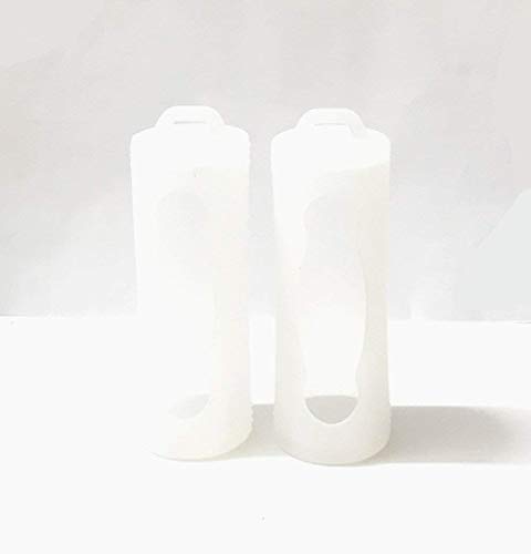 DEKPRO 2PCS 20700 - Funda Protectora para batería de Silicona 21700 Transparente Transparente