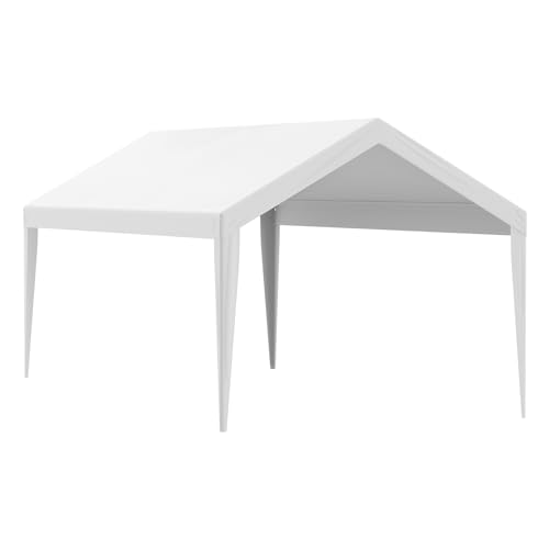 image for VEVOR Carport Replacement Canopy Cover 10 x 20 ft, Garage Top Tent She