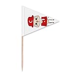 Türkei Länderflagge Kulturort UU Zahnstocher Dreieck Cupcake Topper Flagge