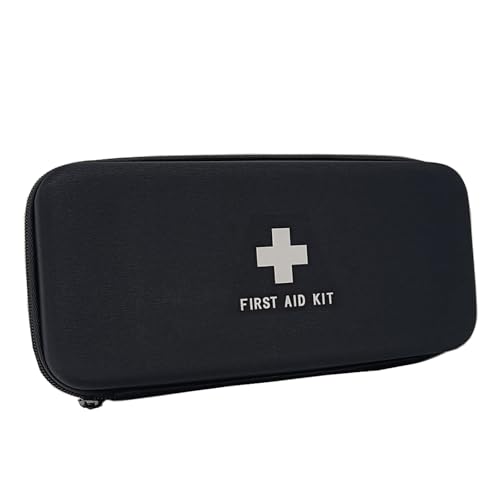 Image of First Aid Hard Case Empty First Aid Hard Case First Aid EVA Medicine Red Medical Bag for Home Health Emergency Pets Dog First Responder Camping Outdoors (Rectangle 10.4x4.7x2.4 inch)
