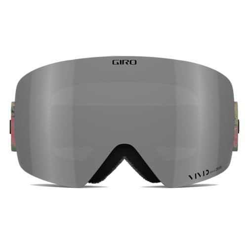 Image of Giro Contour Adult Snow Goggles - Green Marble Strap with VIVID Onyx /VIVID Infrared Lenses